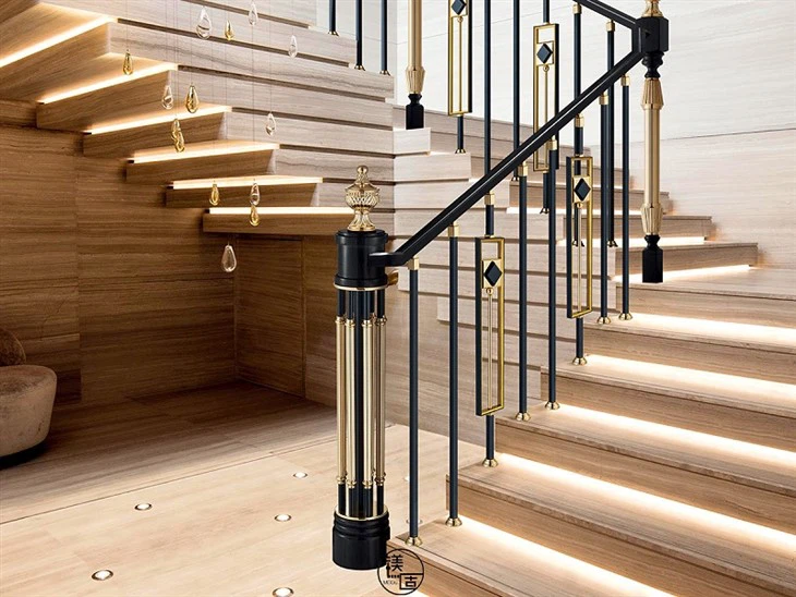 metal stair newel post